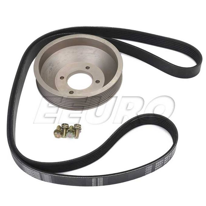 BMW Engine Water Pump Pulley (Aluminum) (w/ Serpentine Belt) 11511730554 - Rein PKW0001